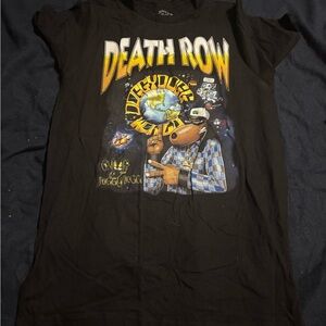 Death Row Records Black Graphic Tee